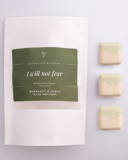 I Will Not Fear – Bergamot & Lemon with Menthol Shower Steamer