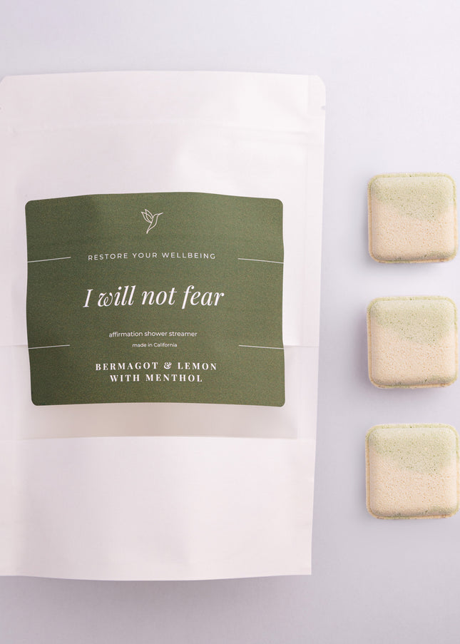 I Will Not Fear – Bergamot & Lemon with Menthol Shower Steamer