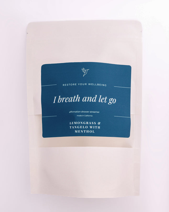 I Breathe and Let Go – Lemongrass & Tangelo with Menthol Shower Steamer