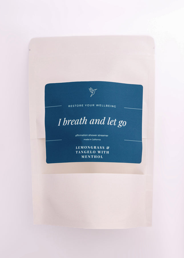 I Breathe and Let Go – Lemongrass & Tangelo with Menthol Shower Steamer
