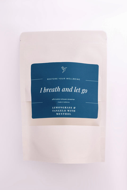 I Breathe and Let Go – Lemongrass & Tangelo with Menthol Shower Steamer
