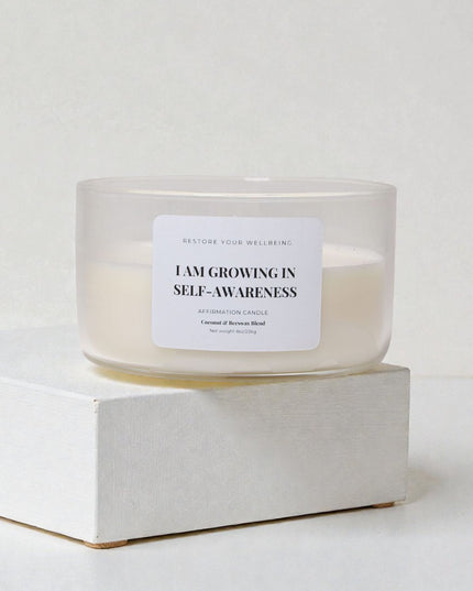 I Am Growing in Self-Awareness – Affirmation Candle