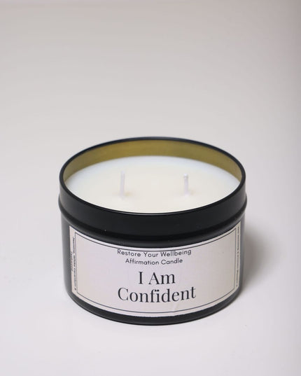 I Am Confident Affirmation Candle Affirmation Candle by Restore Your Wellbeing