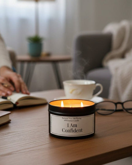 I Am Confident Affirmation Candle Affirmation Candle by Restore Your Wellbeing