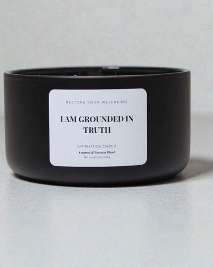 I Am Grounded in Truth – Affirmation Candle Affirmation Candle by Restore Your Wellbeing