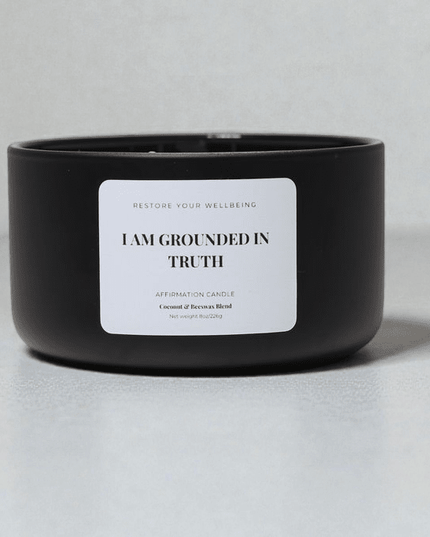 I Am Grounded in Truth – Affirmation Candle Affirmation Candle by Restore Your Wellbeing