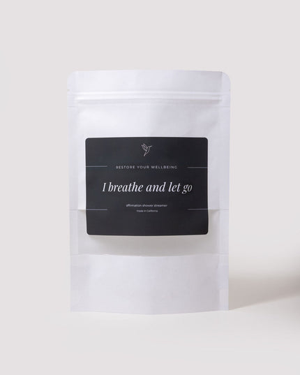 I Breathe and Let Go – Lemongrass & Tangelo with Menthol Shower Steamer by Restore Your Wellbeing
