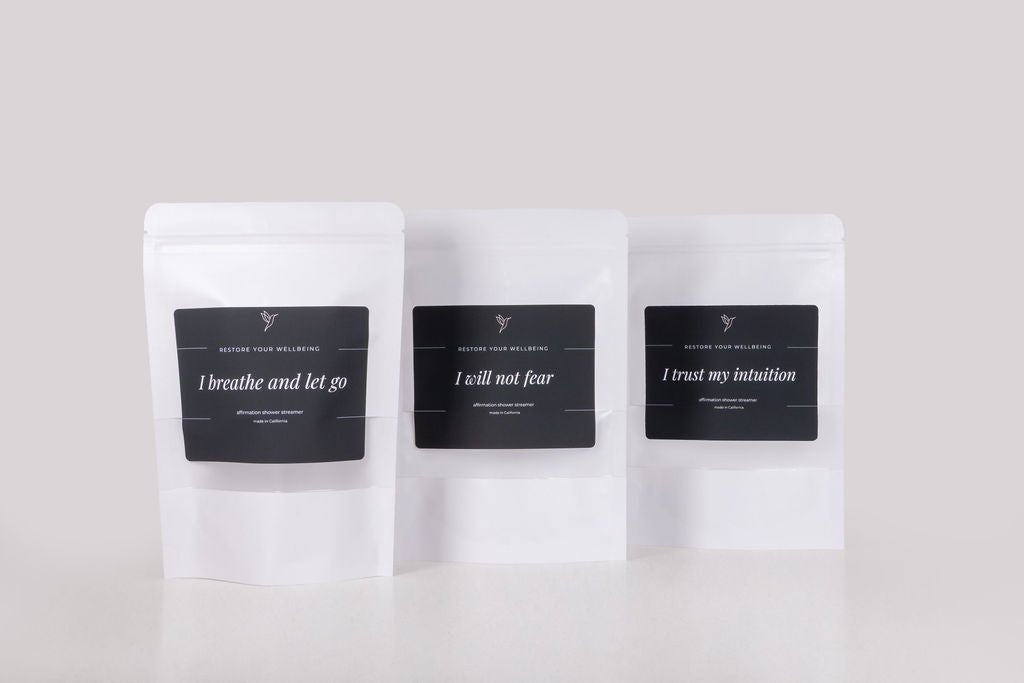 I Breathe and Let Go – Lemongrass & Tangelo with Menthol Shower Steamer by Restore Your Wellbeing