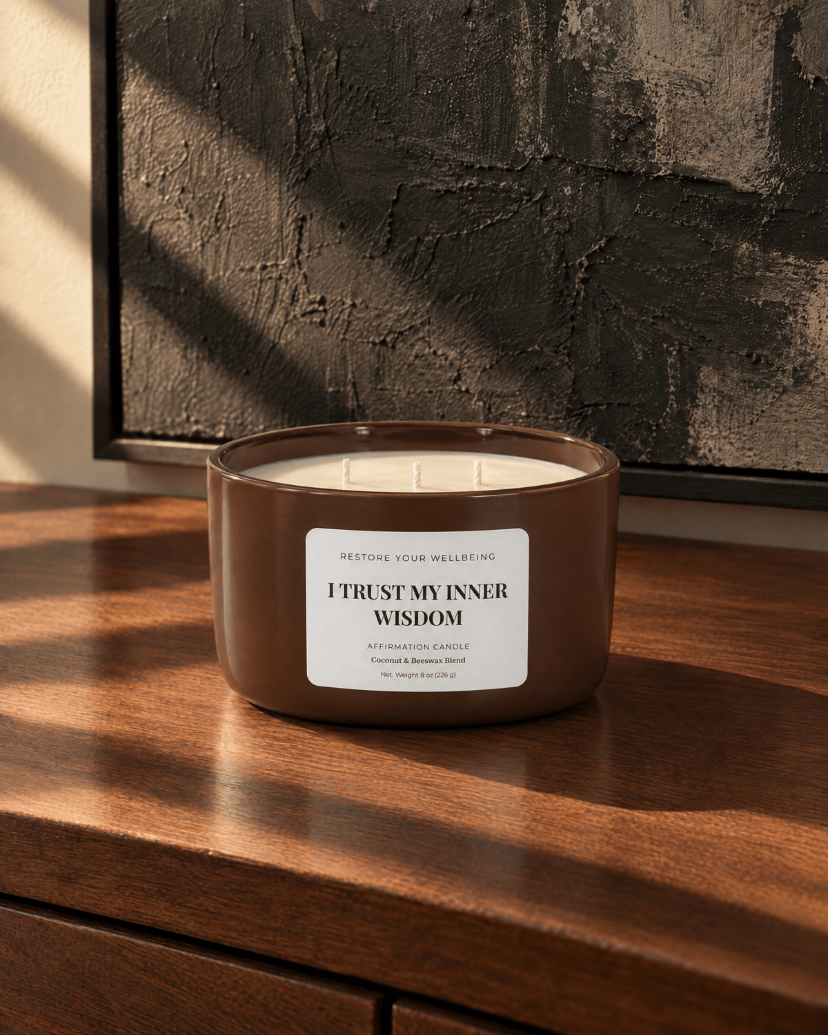 I Trust My Inner Wisdom — Pear & Vanilla Affirmation Candle Affirmation Candle by Restore Your Wellbeing