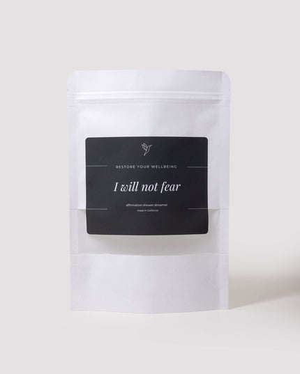 I Will Not Fear – Bergamot & Lemon with Menthol Shower Steamer by Restore Your Wellbeing