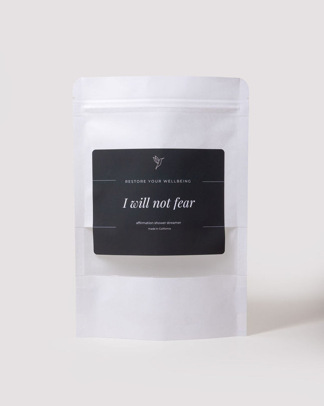 I Will Not Fear – Bergamot & Lemon with Menthol Shower Steamer by Restore Your Wellbeing