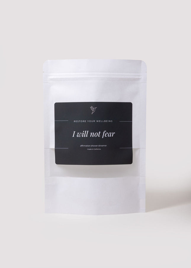 I Will Not Fear – Bergamot & Lemon with Menthol Shower Steamer by Restore Your Wellbeing