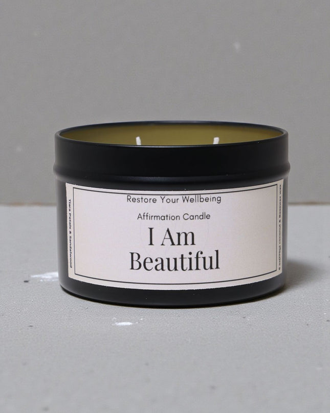 I Am Beautiful Affirmation Candle