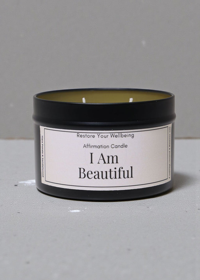I Am Beautiful Affirmation Candle